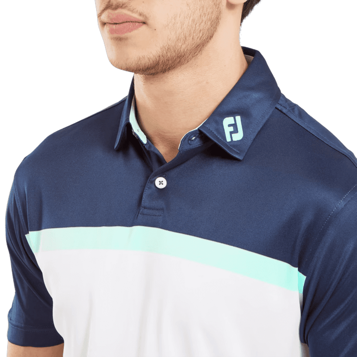 Footjoy Colour Block Lisle Polo Herren