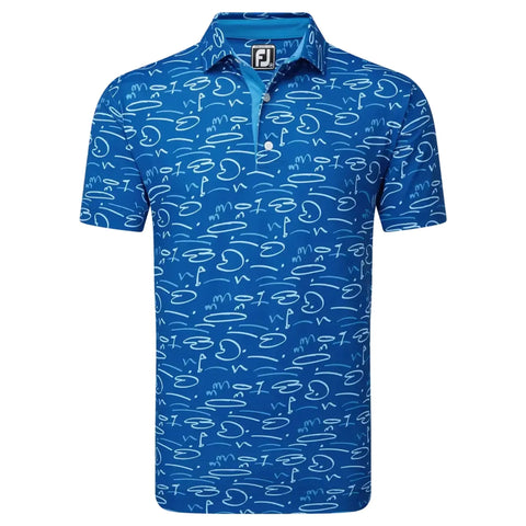 Footjoy Course Doodle Polo Herren