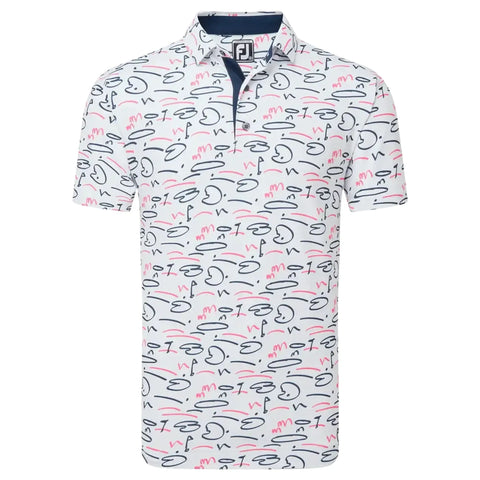 Footjoy Course Doodle Polo Herren