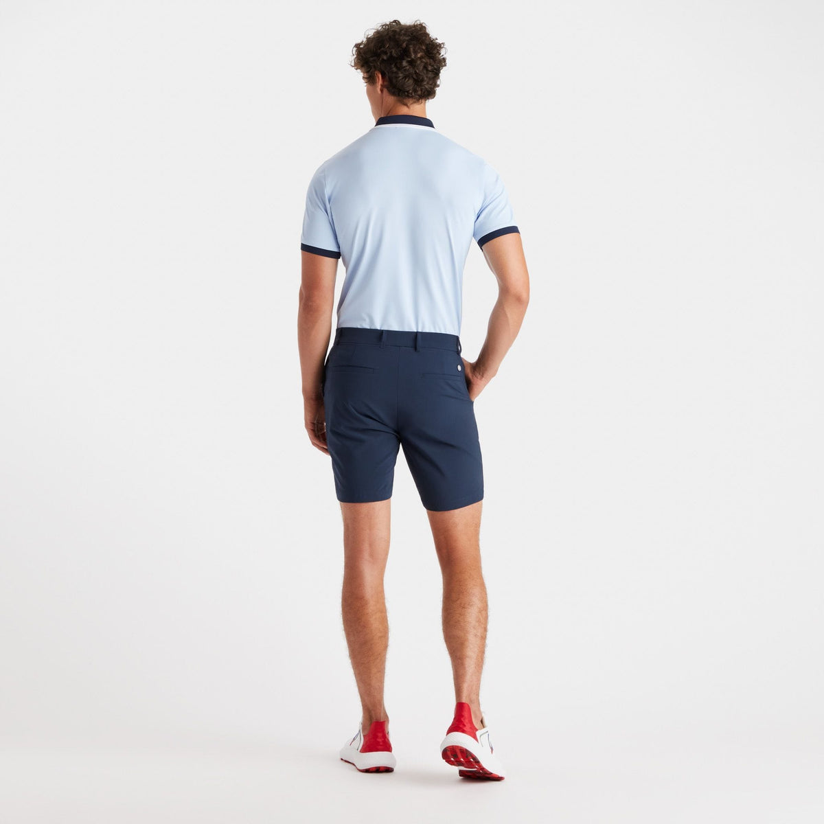 Embossed Logo Piqué Slim Fit Poloshirt