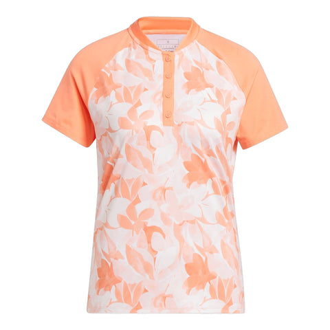 Floral SS Polo Damen
