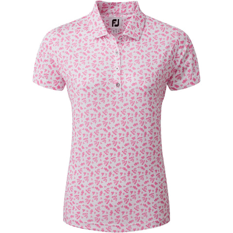 Floral Print Poloshirt Damen