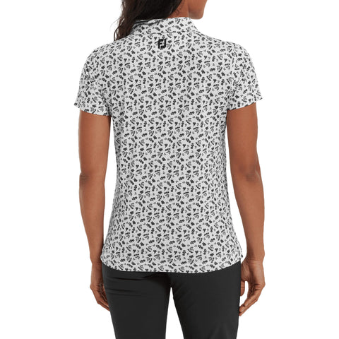 Floral Print Poloshirt Damen