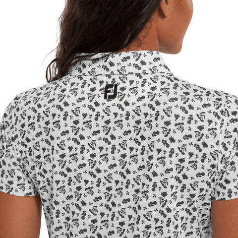 Floral Print Poloshirt Damen