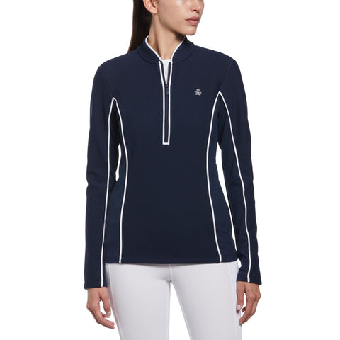 Longsleeve Textrured 1/4 Zip Sweater