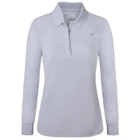 Pique Langarm-Poloshirt