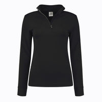 Half Neck Langarm-Poloshirt