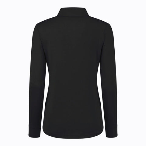 Half Neck Langarm-Poloshirt