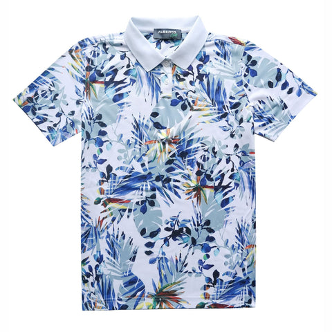 June Hawaii Print  Poloshirt