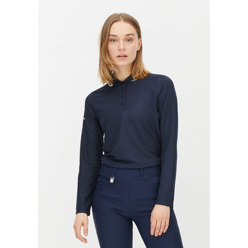 Miriam Langarm-Poloshirt