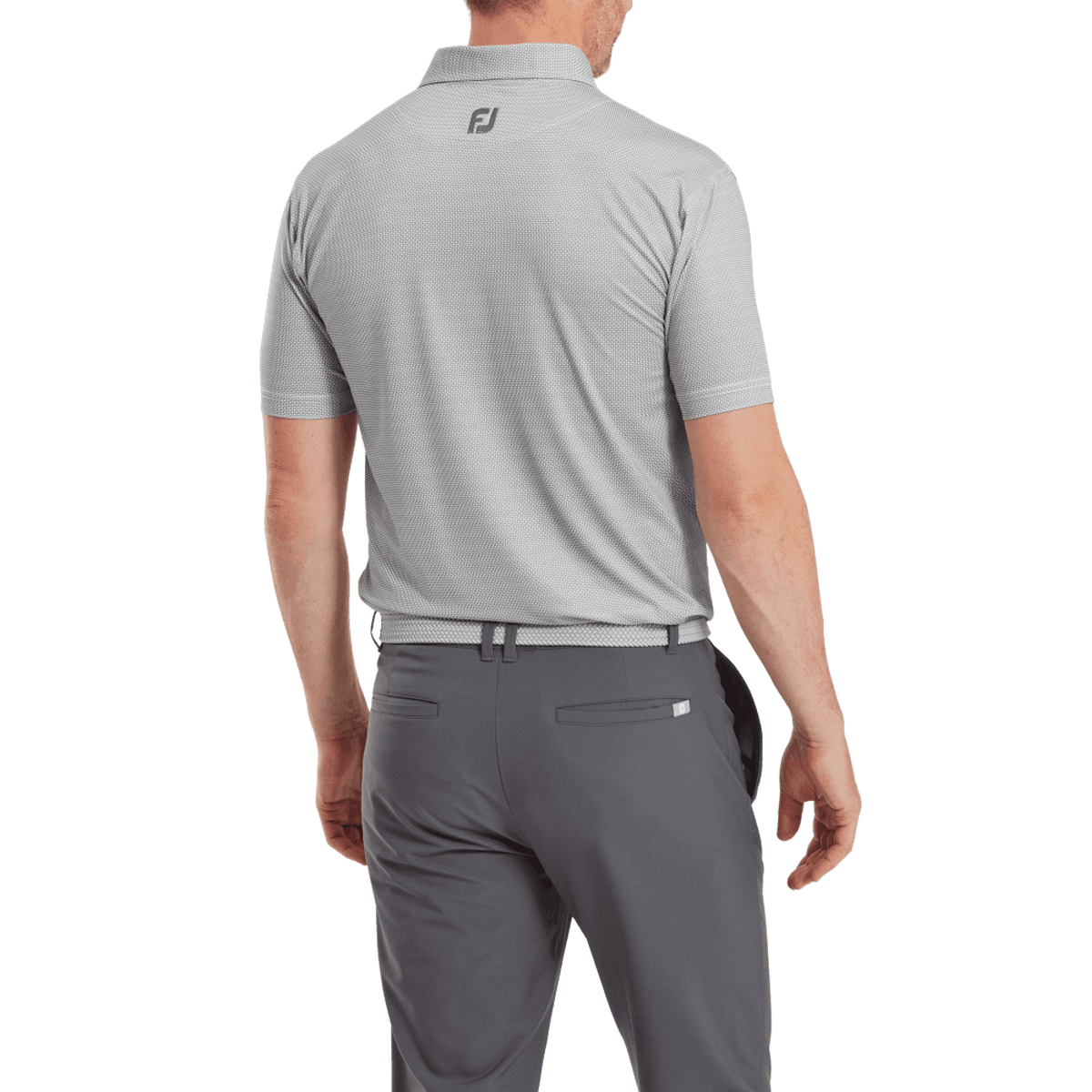 Octagon Print Lisle Poloshirt