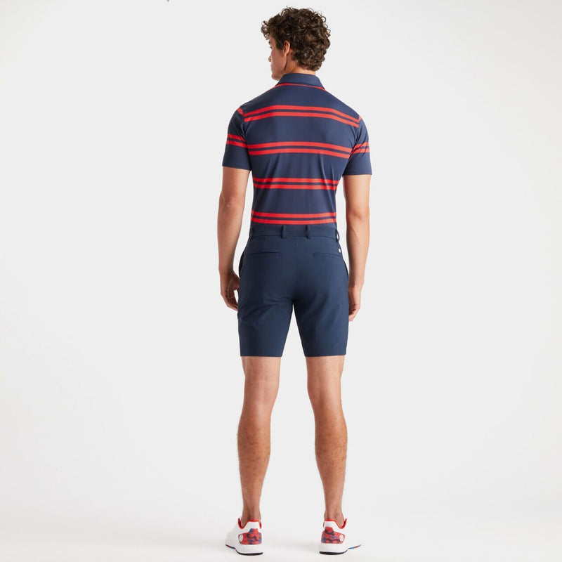 Offset Stripe Tech Piqué Slim Fit Poloshirt