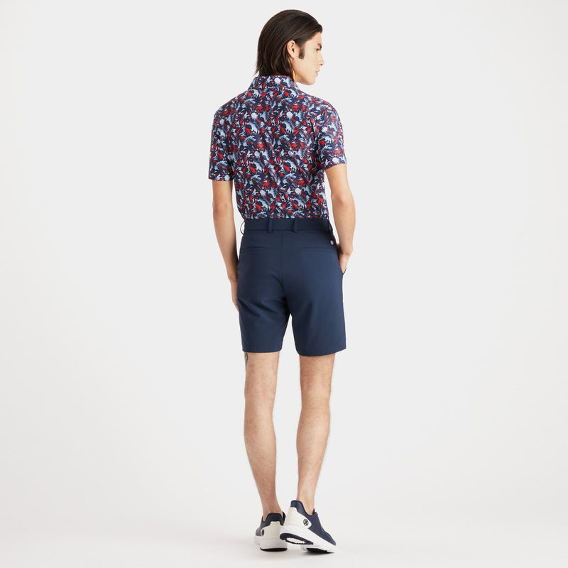 Palm Fronds Tech Piqué Slim Fit Poloshirt