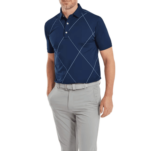 Footjoy Raker Print Lisle Poloshirt Herren