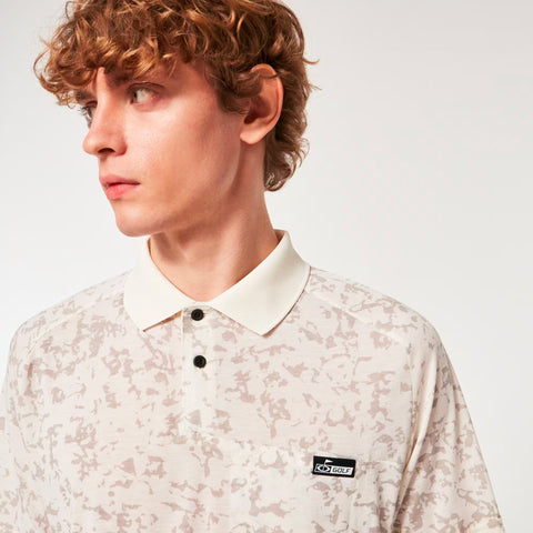 Sand Camo Panel Poloshirt