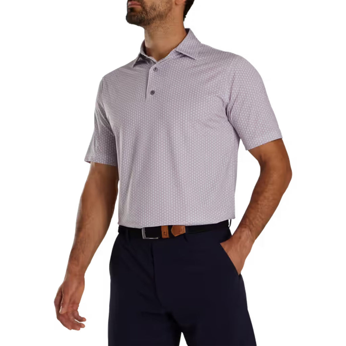 Footjoy Shell Foulard Lisle Poloshirt Herren