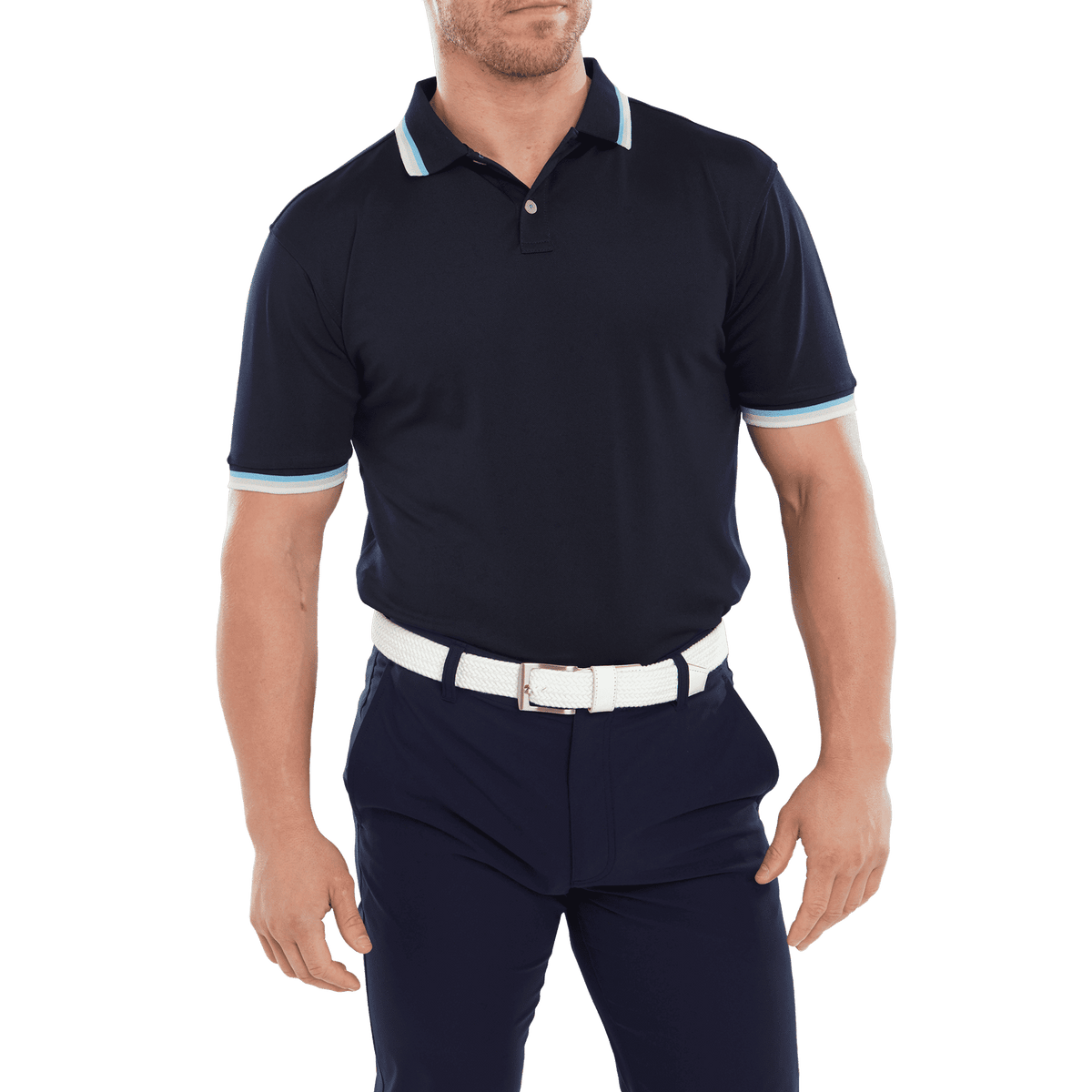 Solid Trim Poloshirt