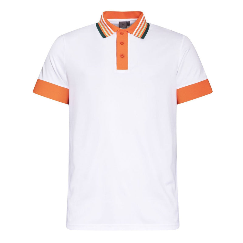 Cross Sportswear Stripe Vermillion Poloshirt Herren