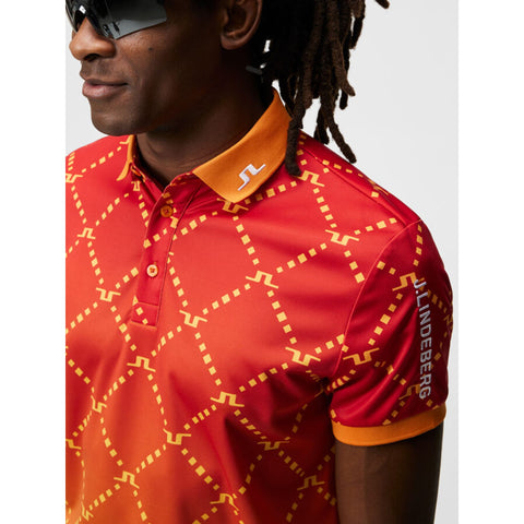 Tour Tech Reg Fit Print Poloshirt