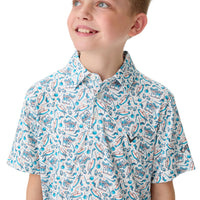 All Over Golf Printed Poloshirt