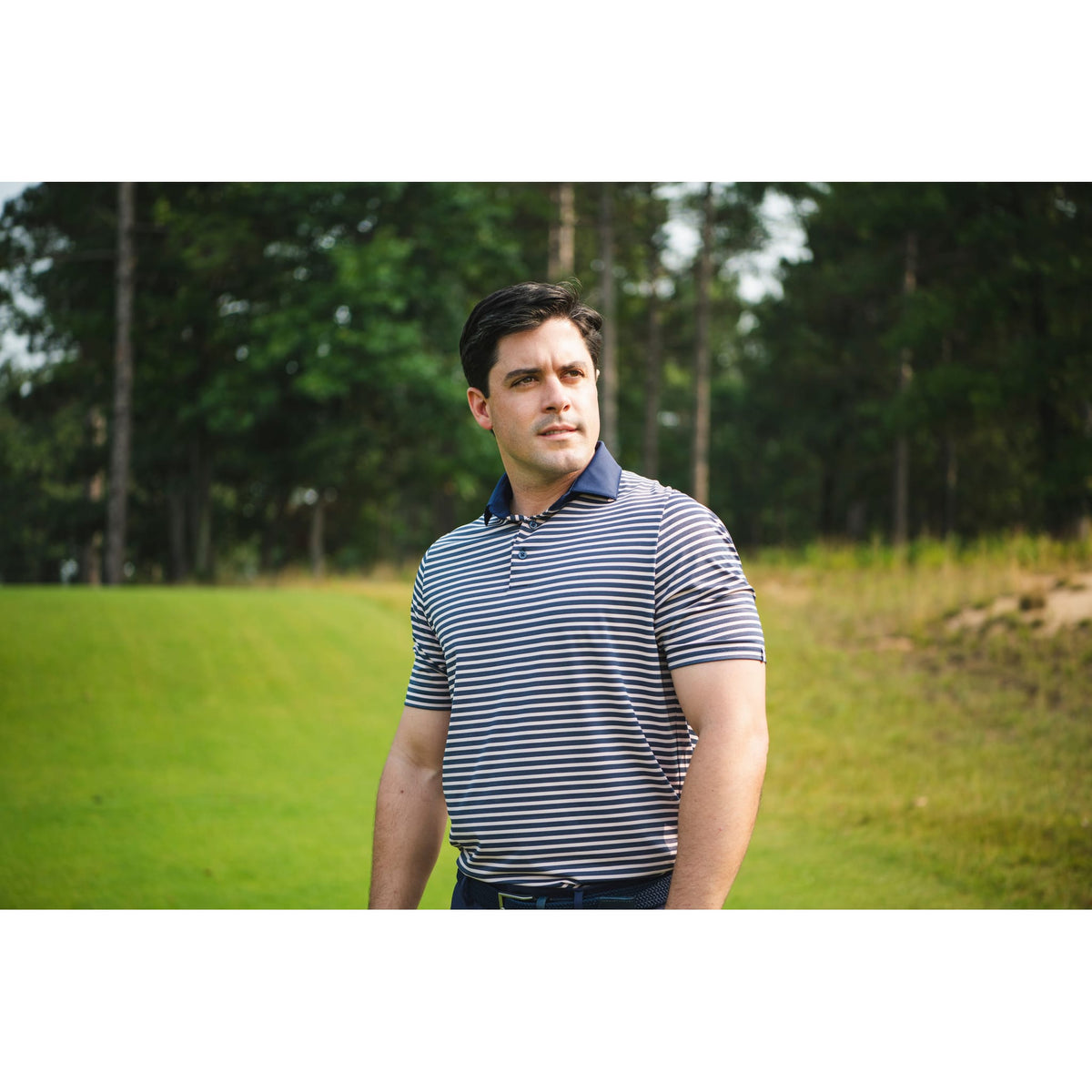 Luis Multi Stripe S/S Golfpolo