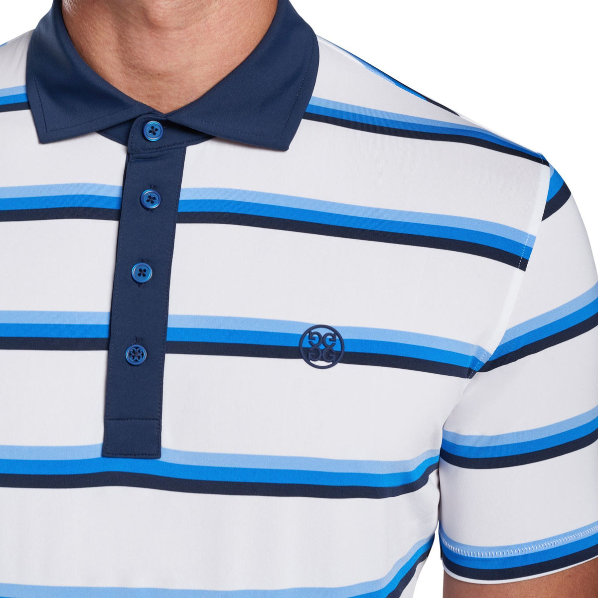 Yarn Dye Stripe Golfpolo