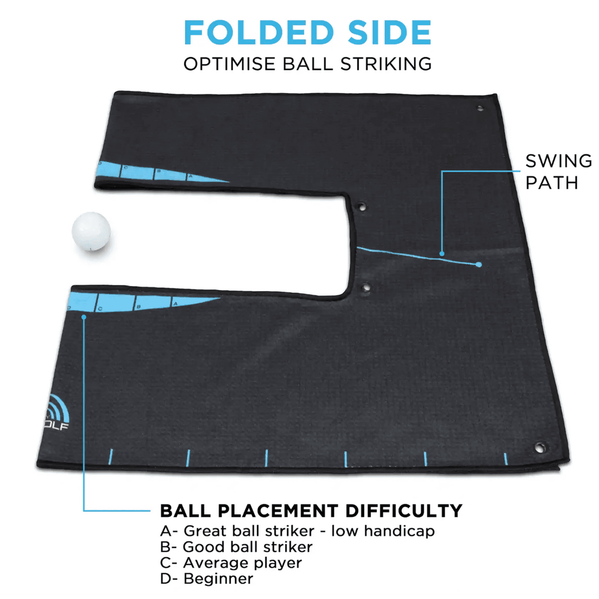 Ball Striker Alignment Towel