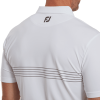 Footjoy Engineered Pinstripe Lisle Poloshirt Herren