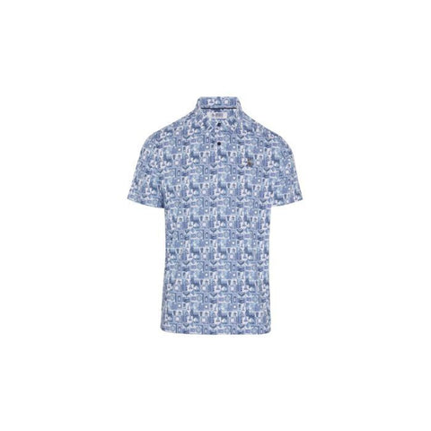 Pete Game Grid Print Polo