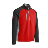 M 1/2 Zip Pullover Emea Midweight Rot