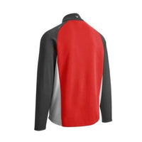 M 1/2 Zip Pullover Emea Midweight Rot