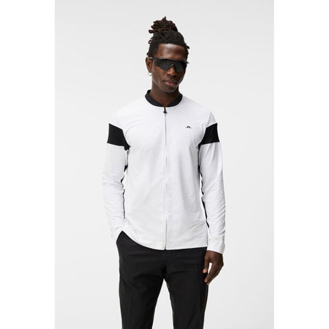 M Charles Zip Midlayer Weiß
