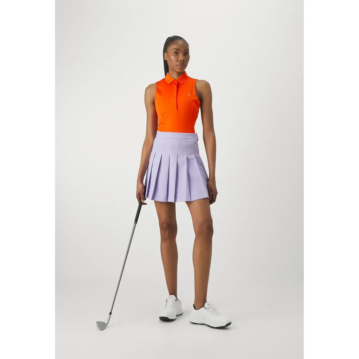 J. Lindeberg W Dena Sleeveless Golf Top Tangerine Tango Damen