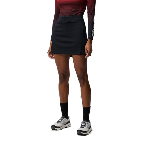 Amelie Mid Skirt Damen Schwarz Damen