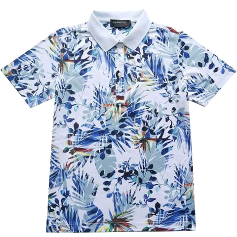 June Hawaii Print Polo Herren