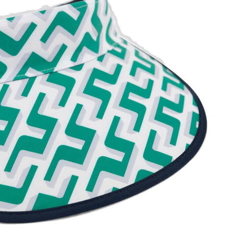 W Visor Golf Print Alba Green 3D Bridge Monogram Damen