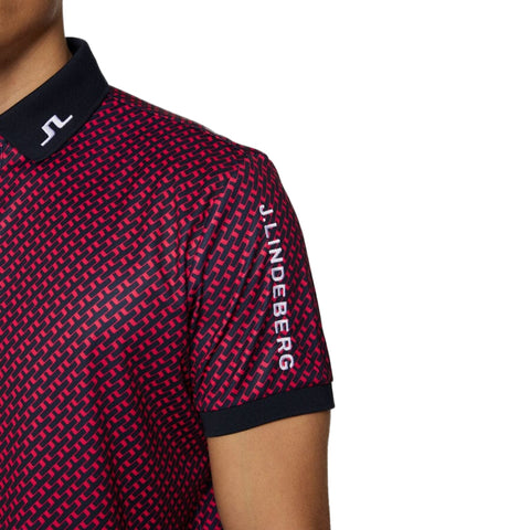 Tour Tech Print Polo Herren