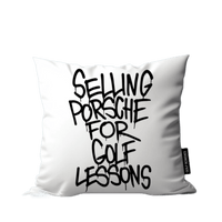 Selling Porsche for Golf Lessons Kissenhülle
