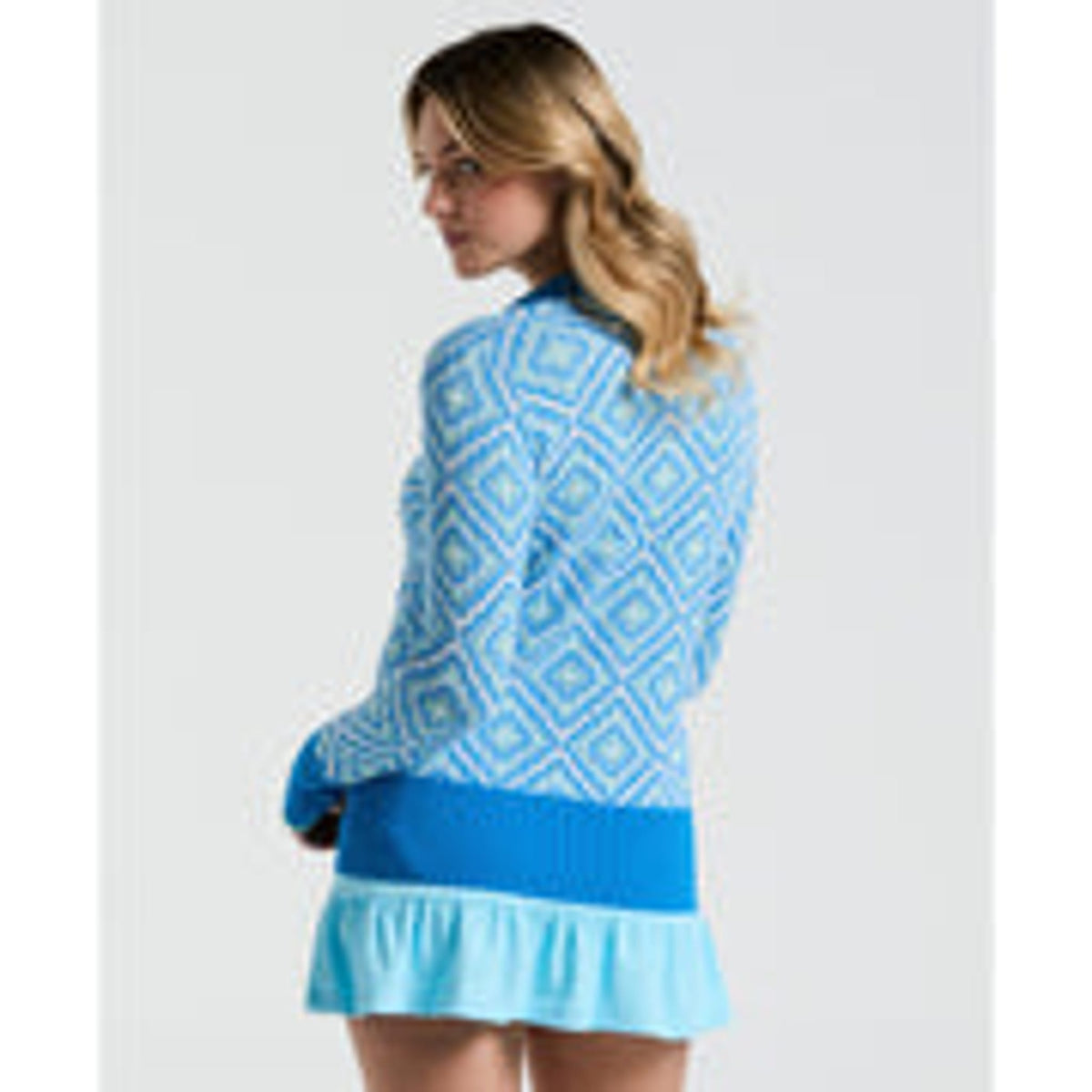 Lattice Jacquard Pullover
