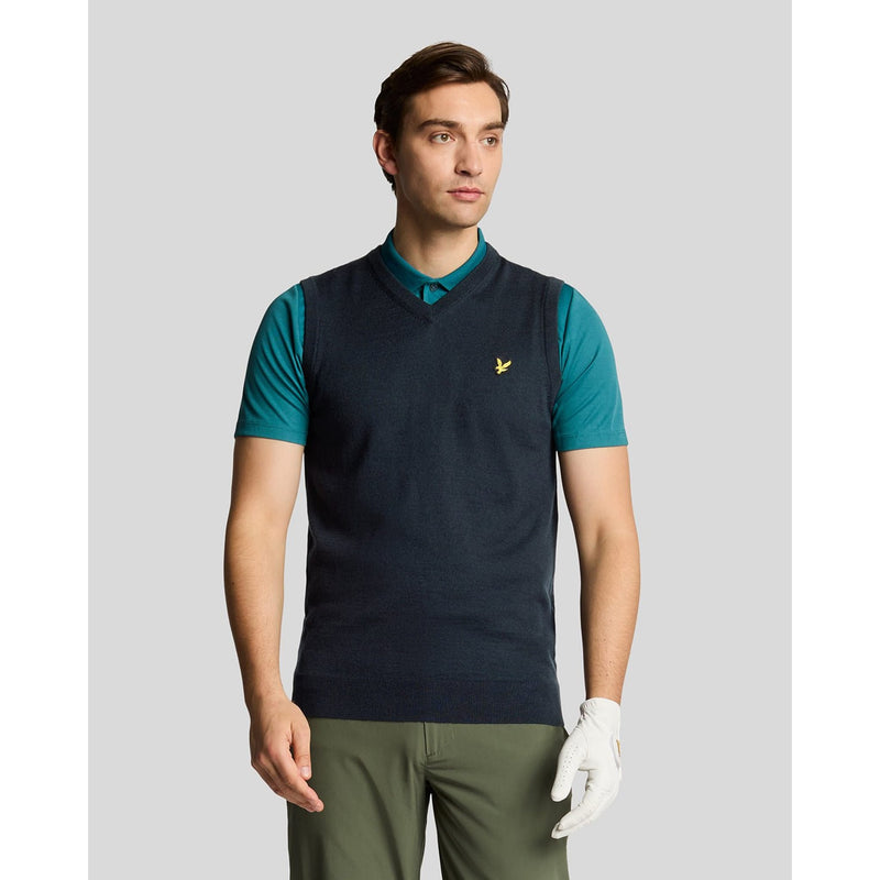 Merino Blend Knitted V-Neck Vest