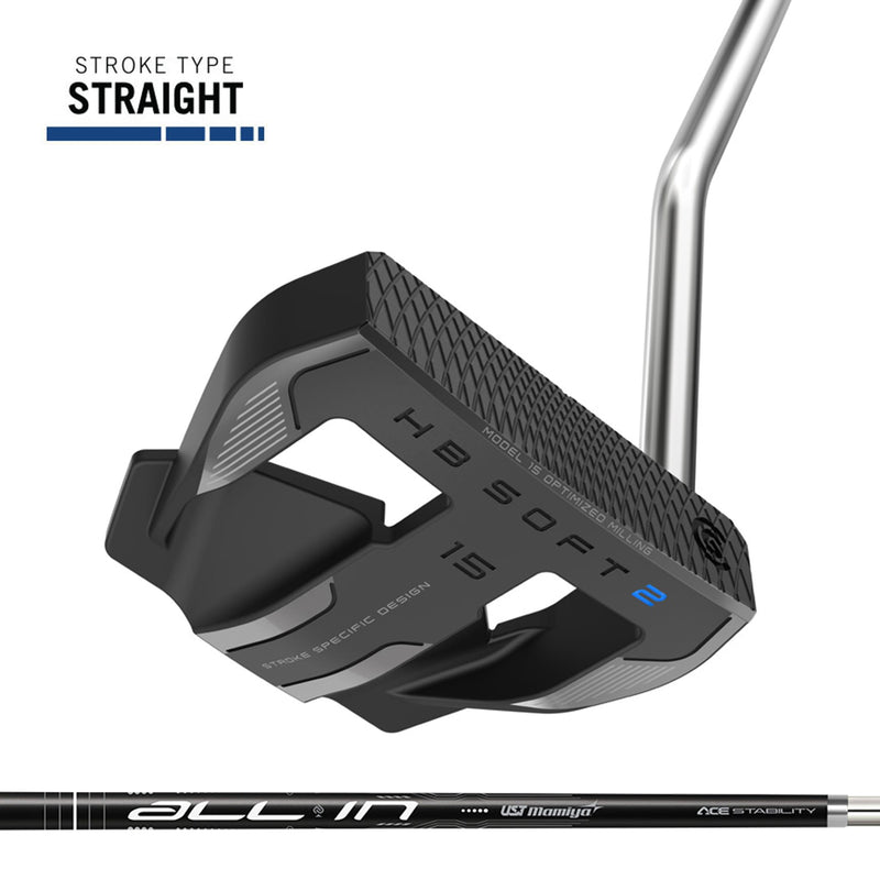 HB Soft 2 Black Satin #15OS Putter