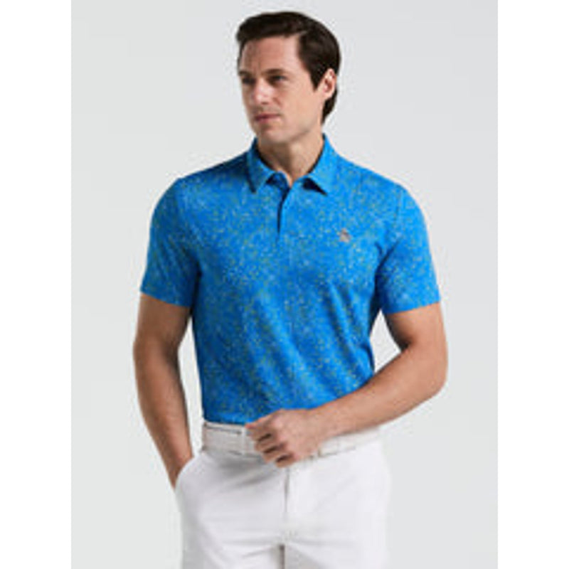 All-Over Micro Abstract Print Polo