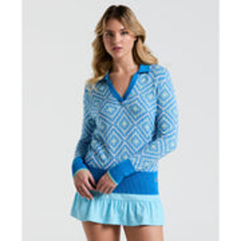 Lattice Jacquard Pullover