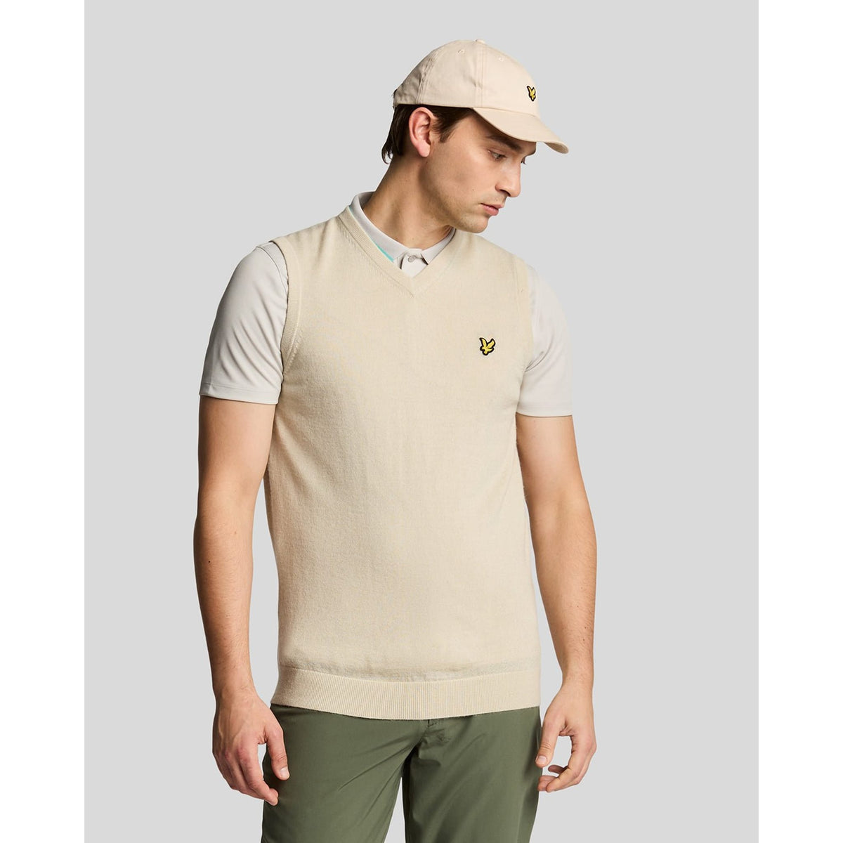 Merino Blend Knitted V-Neck Vest