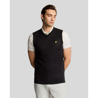 Merino Blend Knitted V-Neck Vest