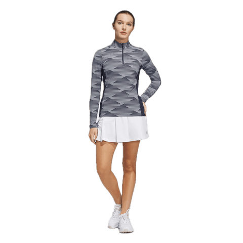 Ultimate365 Printed 1/4-Zip Mock Polo