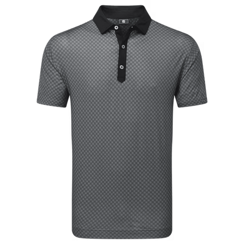 Checker Jacquard Polo