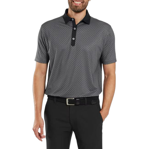 Checker Jacquard Polo Herren