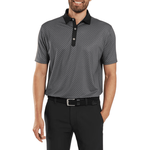Checker Jacquard Polo