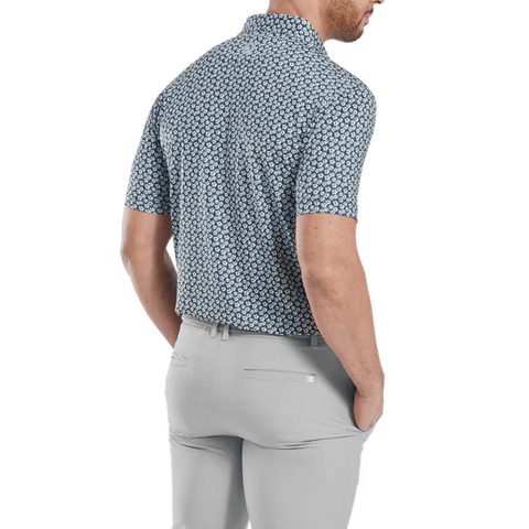 Floral Sketch Print Polo